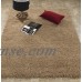 Ottomanson Solid Contemporary Living and Bedroom Soft Shaggy Area and Runner Rugs   